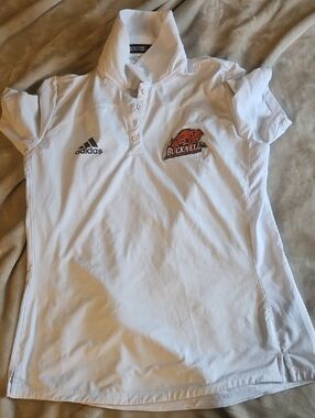 Adidas White Bucknell Polo Shirt